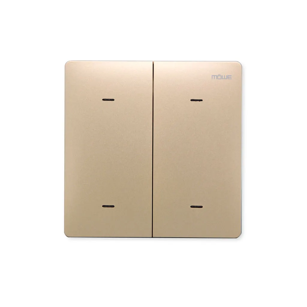 Zigbee Scene Smart Switch 4 Gang Gold