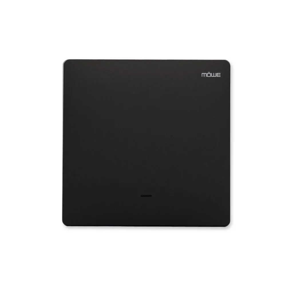 Zigbee Smart Switch Single Rocker Black