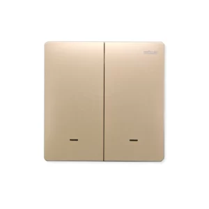 Zigbee Smart Switch Double Rocker Gold